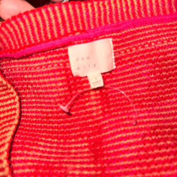 Vibrant Red and Pink Leopard Print Cardigan - Picture 3 of 3